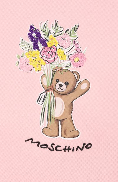 Хлопковое платье MOSCHINO светло-розового цвета по цене 17150 руб., арт. HDV0HQ/LFA06, фото 3 Хлопковое платье MOSCHINO, арт. HDV0HQ/LFA06, фото 3