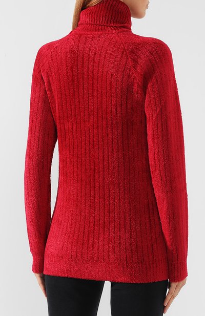 Водолазка из вискозы BALMAIN красного цвета по цене 154500 руб., арт. SF13184/K443, фото 4 Водолазка из вискозы BALMAIN, арт. SF13184/K443, фото 4