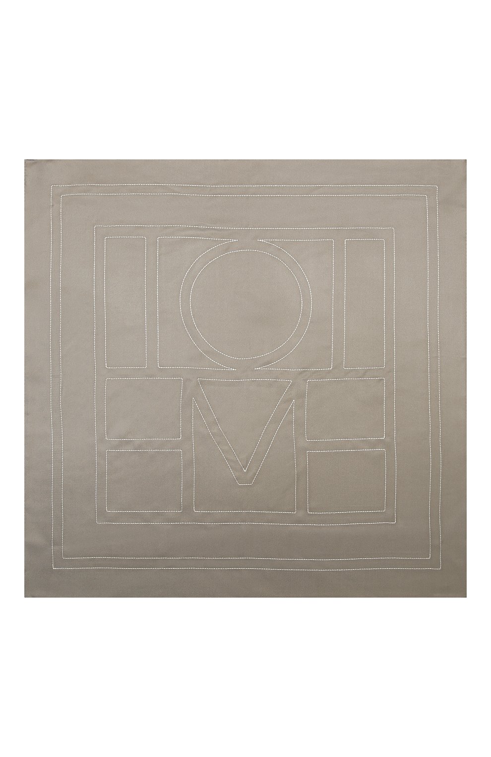 Шелковый платок TOTEME серого цвета по цене 25550 руб., арт. 213-873-803, фото 3 Шелковый платок TOTEME, арт. 213-873-803, фото 3