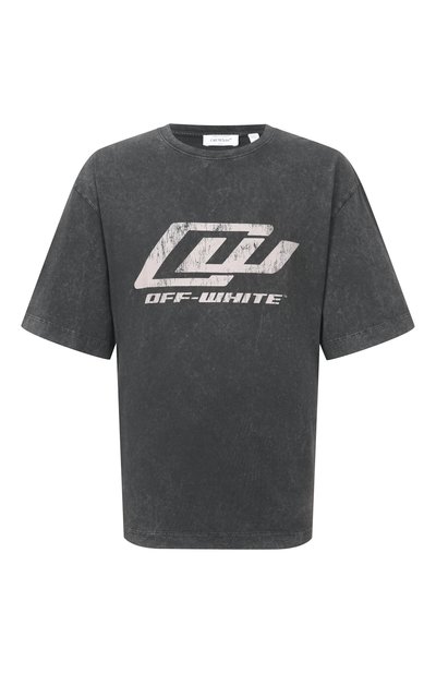 Мужская хлопковая футболка OFF-WHITE, арт. 0MAA120S26JER00A