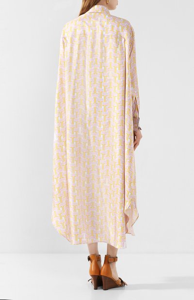 Шелковое платье LANVIN разноцветного цвета по цене 167500 руб., арт. RW-DR372I-4231-E20, фото 4 Шелковое платье LANVIN, арт. RW-DR372I-4231-E20, фото 4