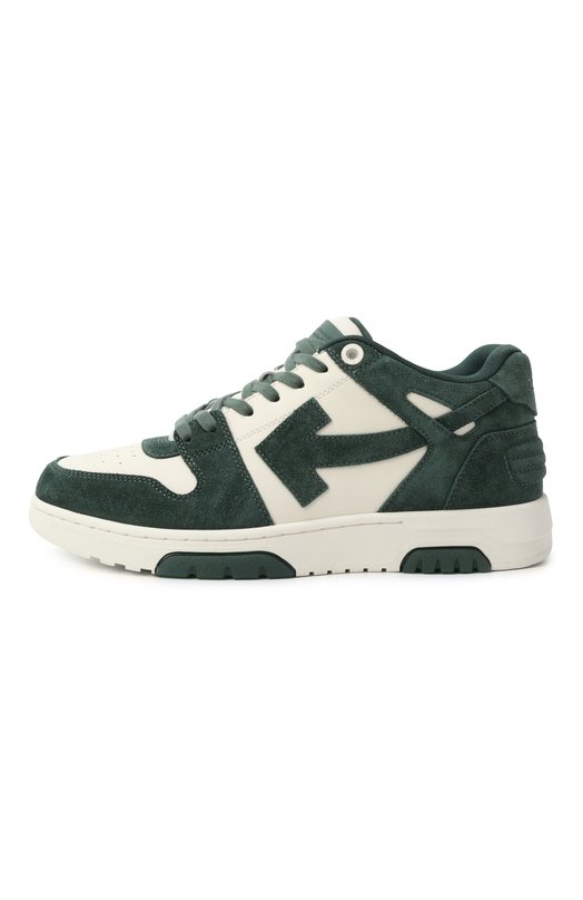 Замшевые кеды Out of Office Off-White 0MIA189S25LEA007 Зелёный  0MIA189S25LEA007 Фото 4