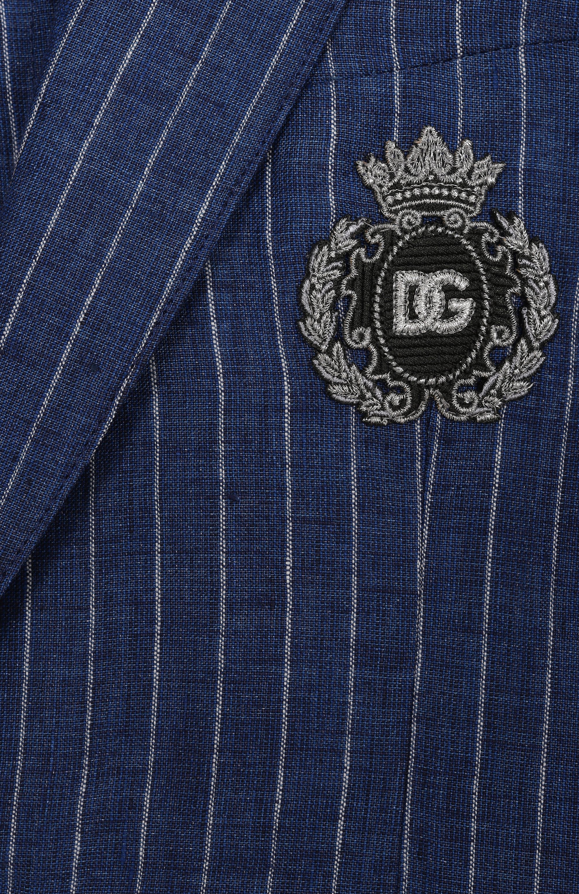 Льняной пиджак DOLCE & GABBANA, арт. L41E97/FR4BD/2-6, фото 3