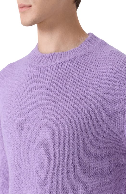 Шерстяной свитер Jil Sander J21GP0189/J14523 Сиреневый  J21GP0189/J14523 Фото 5