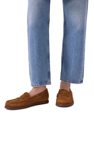 Женские замшевые пенни-лоферы vernon GIANVITO ROSSI, арт. G25392.10G0M.S14TEXA