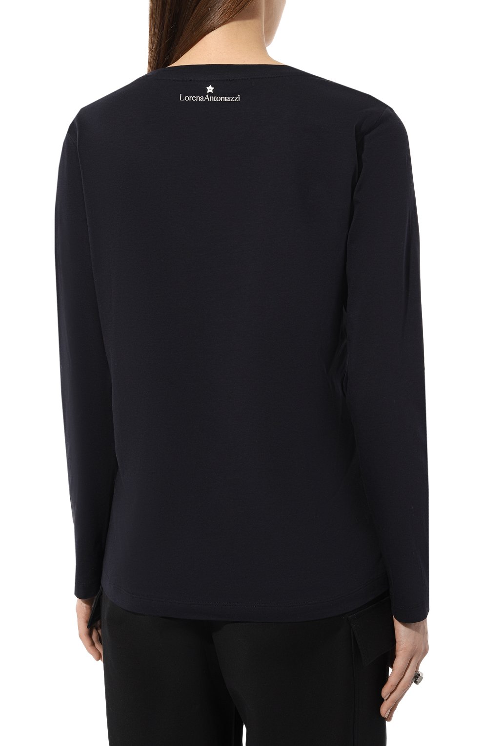 Хлопковый лонгслив LORENA ANTONIAZZI, арт. TS10AP/9999, фото 4
