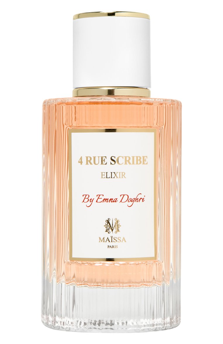 Парфюмерная вода 4 rue scribe (100ml) MAISON MAISSA бесцветного цвета, арт. 3760368502246 | Фото 1 (Тип аромата: Цветочный, Фруктовый; Региональные ограничения белый список (Axapta Mercury): Не проставлено; Нос: Не проставлено; Тип продукта - парфюмерия: Парфюмерная вода; Ограничения доставки: flammable)