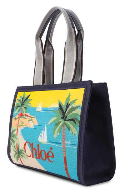 Сумка-тоут chloé soleil CHLOÉ разноцветного цвета по цене 284500 руб., арт. CH26AS684S32, фото 4 Сумка-тоут chloé soleil CHLOÉ, арт. CH26AS684S32, фото 4