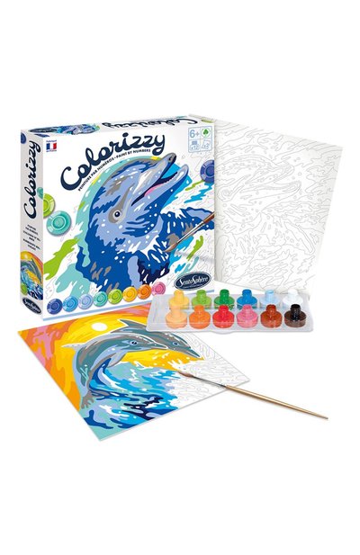 Раскраска по номерам дельфины SENTOSPHERE, арт. 4509