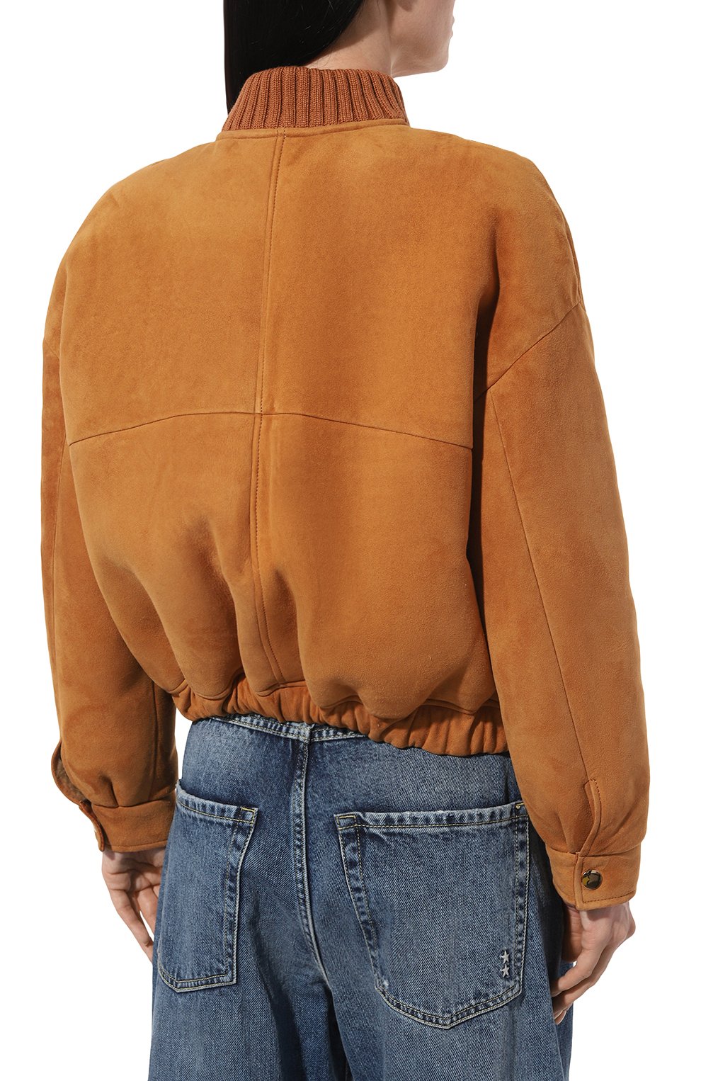 Дубленка из овчины GIULIA GURMAN оранжевого цвета по цене 255000 руб., арт. GD40GD, фото 4 Дубленка из овчины GIULIA GURMAN, арт. GD40GD, фото 4