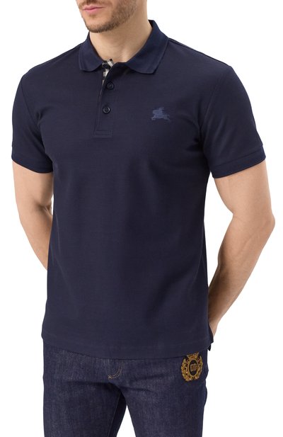 Хлопковое поло BURBERRY, арт. 8099165, фото 3