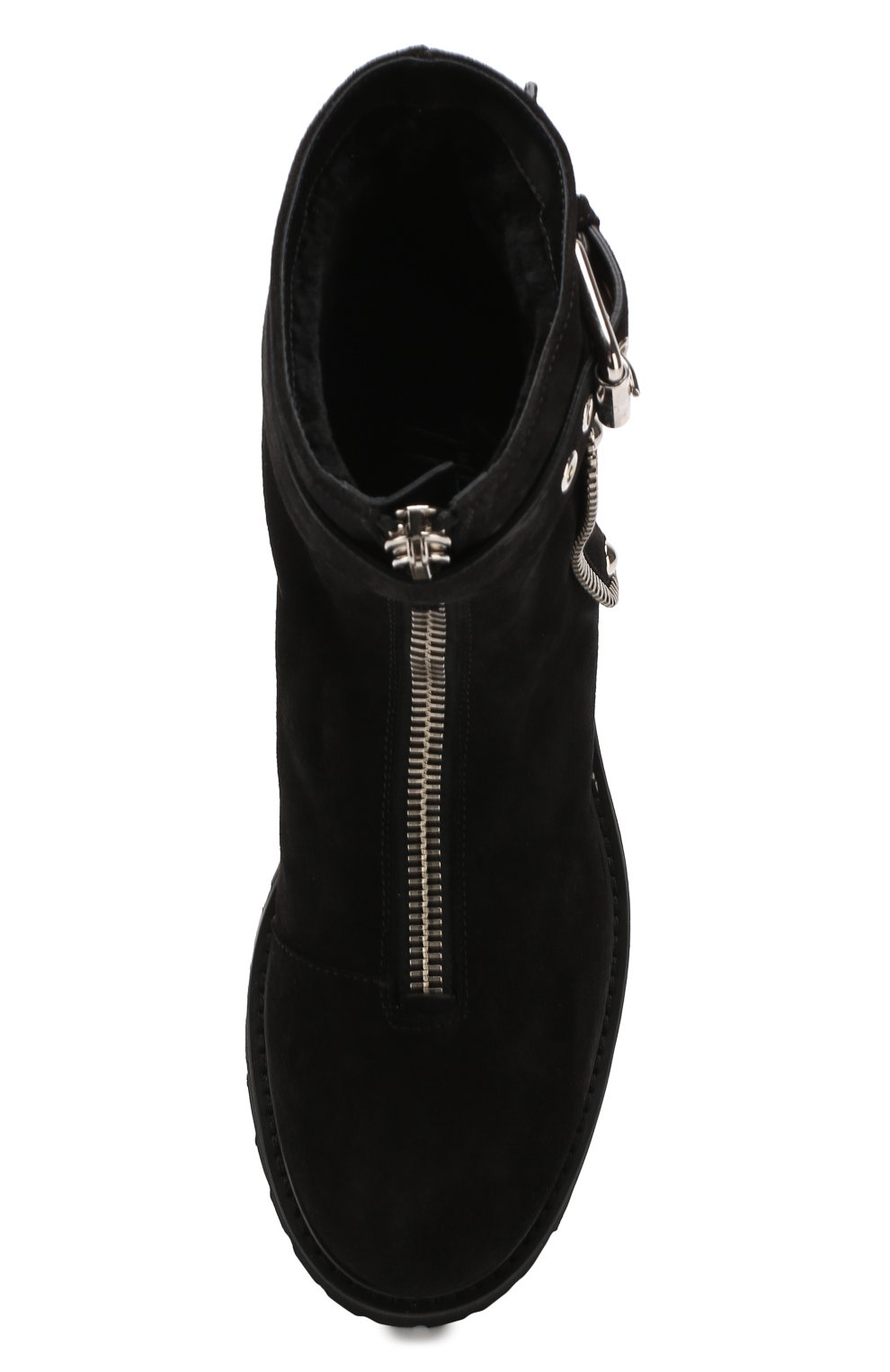 Замшевые ботинки с внутренней отделкой из меха кролика GIUSEPPE ZANOTTI DESIGN, арт. I870060/003, фото 5