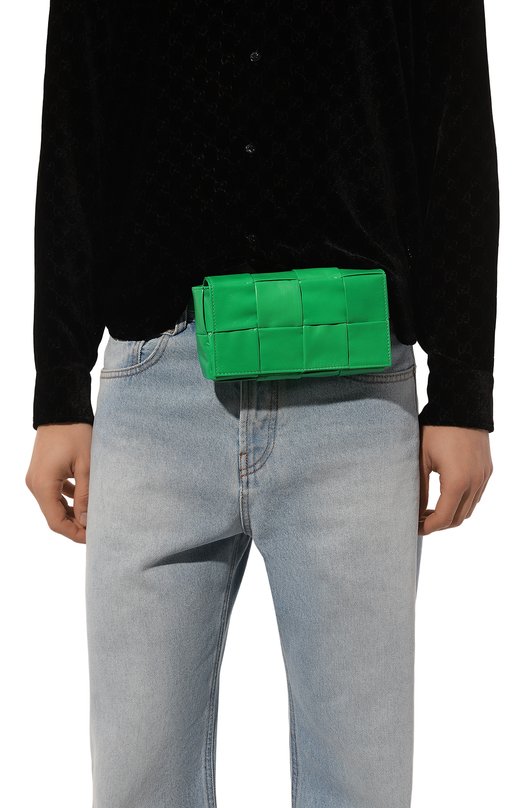 Поясная сумка Cassette Bottega Veneta 651053/VCQ72 Зелёный  651053/VCQ72 Фото 2