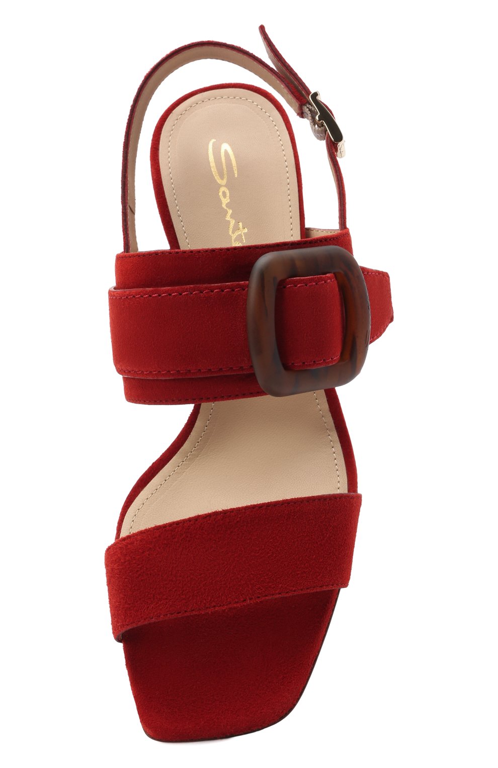 Замшевые босоножки SANTONI, арт. WHIQ59255HA2TMGDM39, фото 5