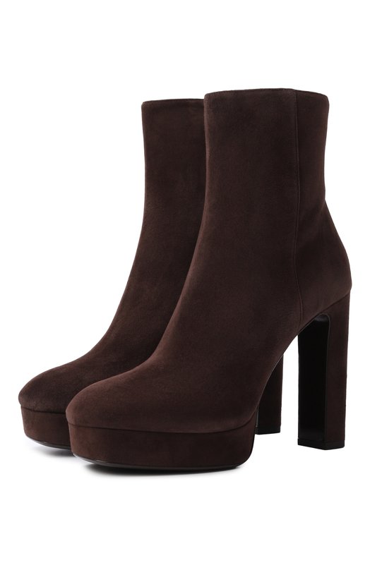 Замшевые ботильоны Marene 120 Jimmy Choo MARENEAB120SUE Коричневый MARENEAB120SUE