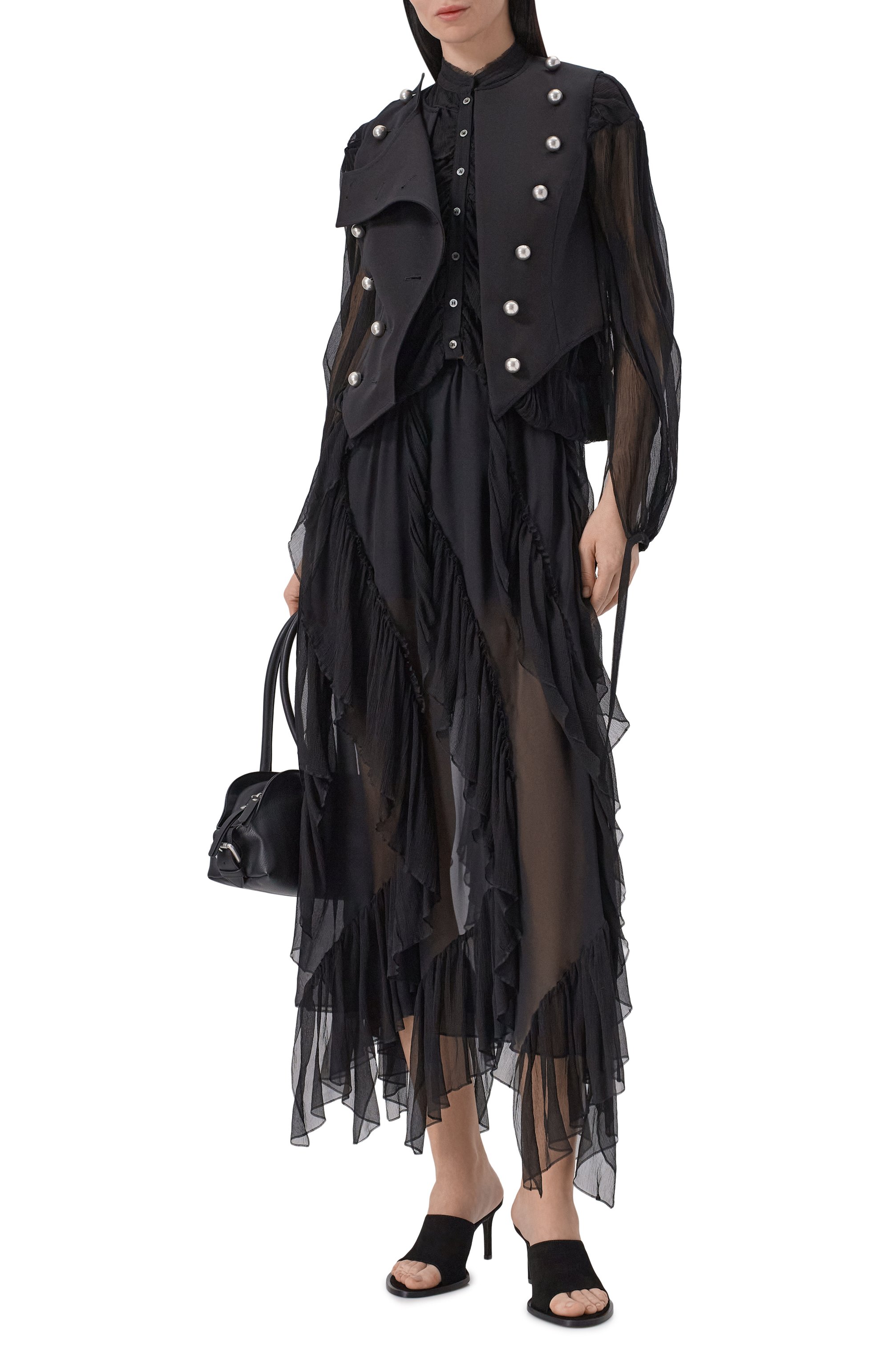 Хлопковый жилет ANN DEMEULEMEESTER, арт. B0014201/FA709, фото 2