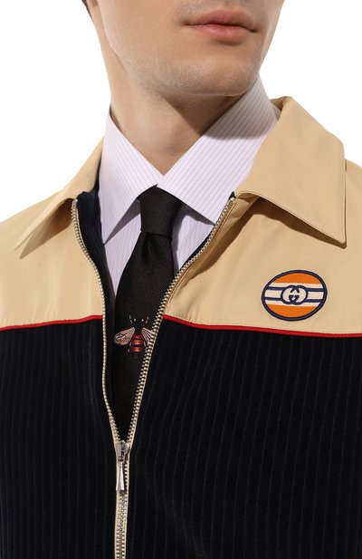 Шелковый галстук GUCCI, арт. 452176 4E002, фото 2