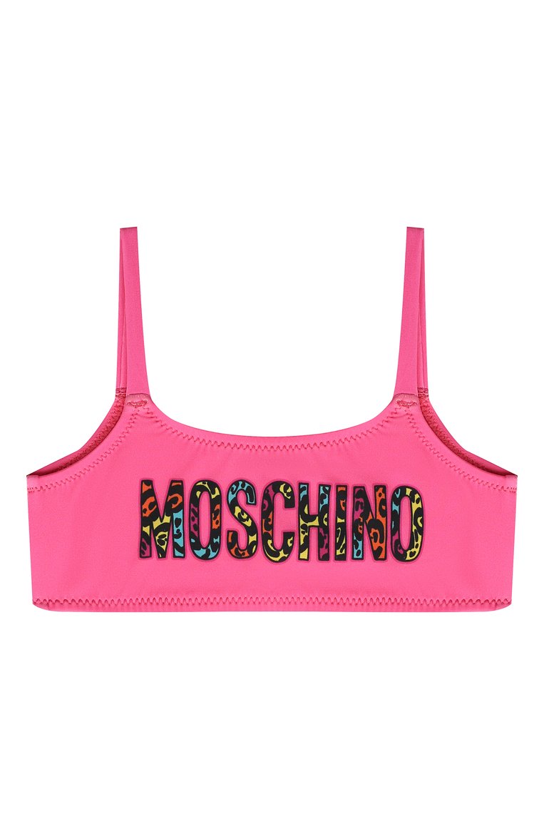 Детского раздельный купальник MOSCHINO фуксия цвета, арт. HDL00R/LKA00/10-14 | Фото 2 (Материал внешний: Синтетический материал; Нос: Не проставлено; Материал сплава: Проставлено; Материал подклада: Синтетический материал; Девочки Кросс-КТ: Купальники-пляж; Принт: С принтом; Ростовка одежда: 10 - 11 лет | 140 - 146см, 12 лет | 152 см)