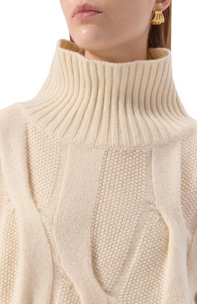 Свитер из шерсти и кашемира PIETRO BRUNELLI кремового цвета по цене 48400 руб., арт. MAG019/WS0013/0002, фото 5 Свитер из шерсти и кашемира PIETRO BRUNELLI, арт. MAG019/WS0013/0002, фото 5