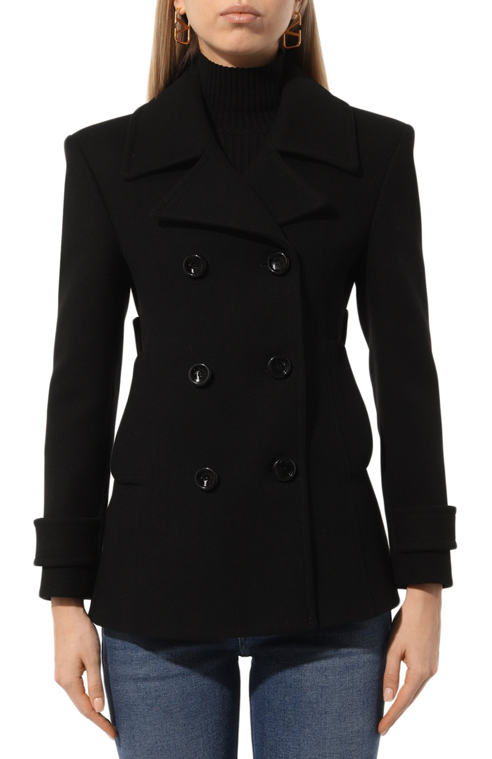 Шерстяное полупальто VALENTINO, арт. 5B0CJ3M58V4, фото 3