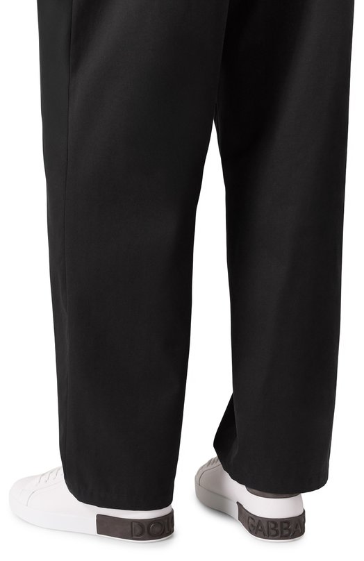 Кожаные кеды Portofino Dolce & Gabbana CS2278/AF218 Белый  CS2278/AF218 Фото 3