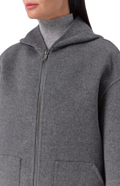 Шерстяное полупальто 12 STOREEZ серого цвета по цене 45000 руб., арт. 133930, фото 5 Шерстяное полупальто 12 STOREEZ, арт. 133930, фото 5