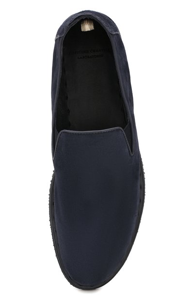 Замшевые лоферы OFFICINE CREATIVE темно-синего цвета по цене 49650 руб., арт. FELIX/018/0LIVER, фото 5 Замшевые лоферы OFFICINE CREATIVE, арт. FELIX/018/0LIVER, фото 5