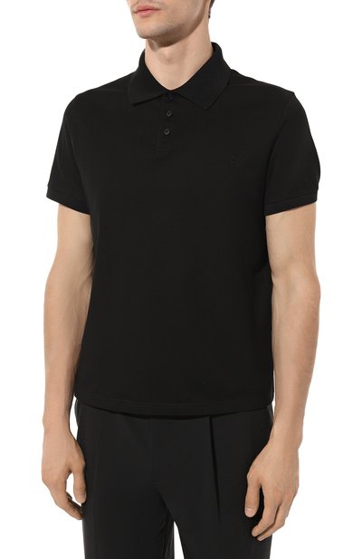 Хлопковое поло SAINT LAURENT, арт. 712300/YB20C, фото 3