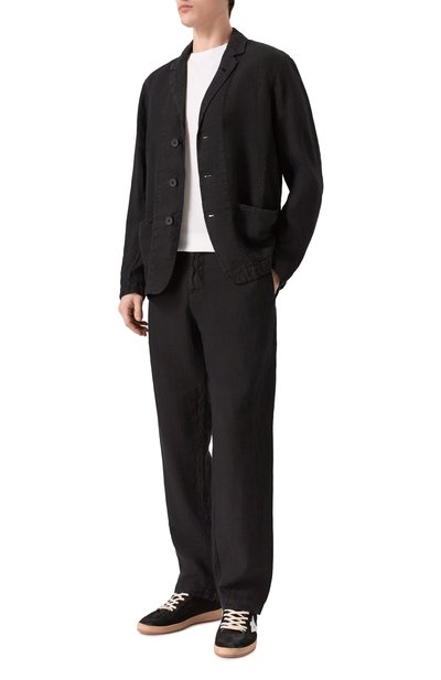 Льняной пиджак TRANSIT черного цвета по цене 59000 руб., арт. CFUTRCD133, фото 2 Льняной пиджак TRANSIT, арт. CFUTRCD133, фото 2