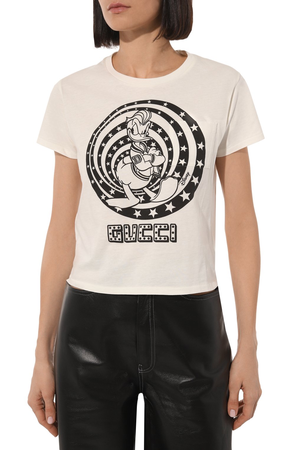 Хлопковая футболка disney x gucci GUCCI, арт. 644674 XJDBE, фото 3