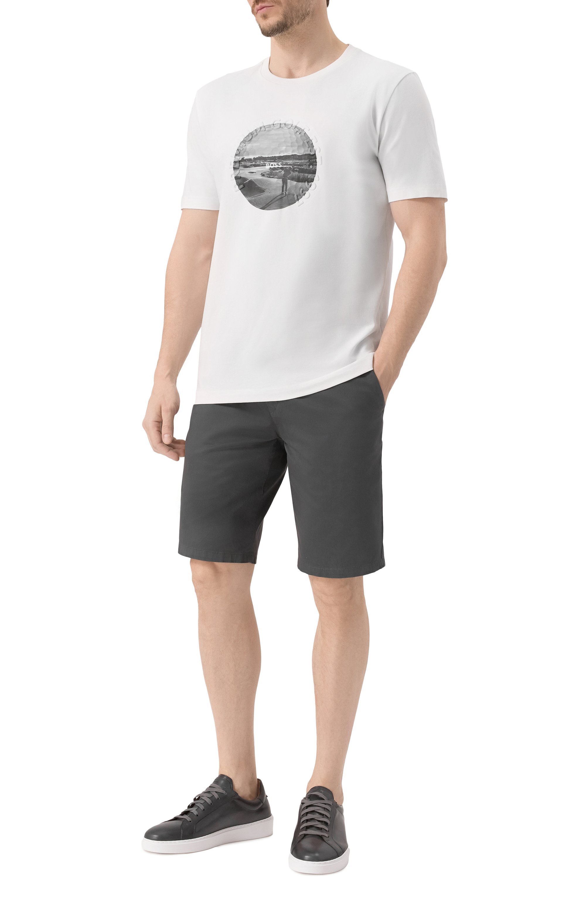 Хлопковая футболка BOSS GREEN, арт. 50537847, фото 2