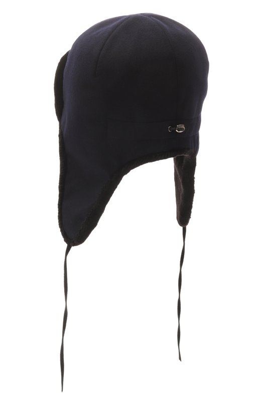 Шапка-ушанка Бруклин с отделкой из меха норки FurLand 0130910050047600043 Чёрный  0130910050047600043 Фото 2