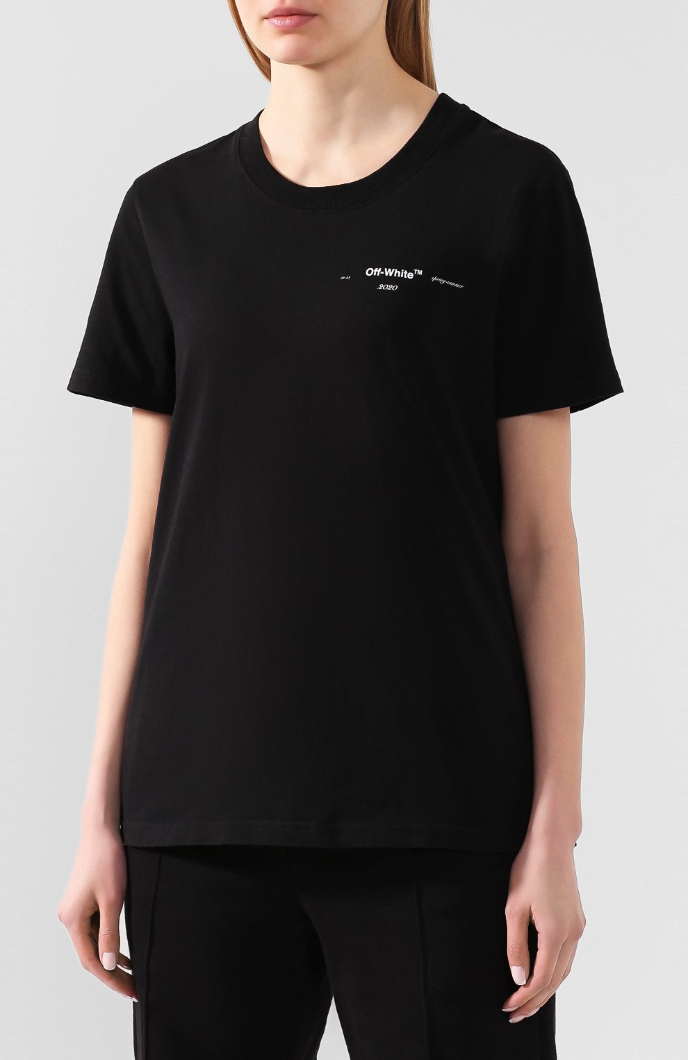 Хлопковая футболка OFF-WHITE, арт. 0WAA049S20JER0101084, фото 3