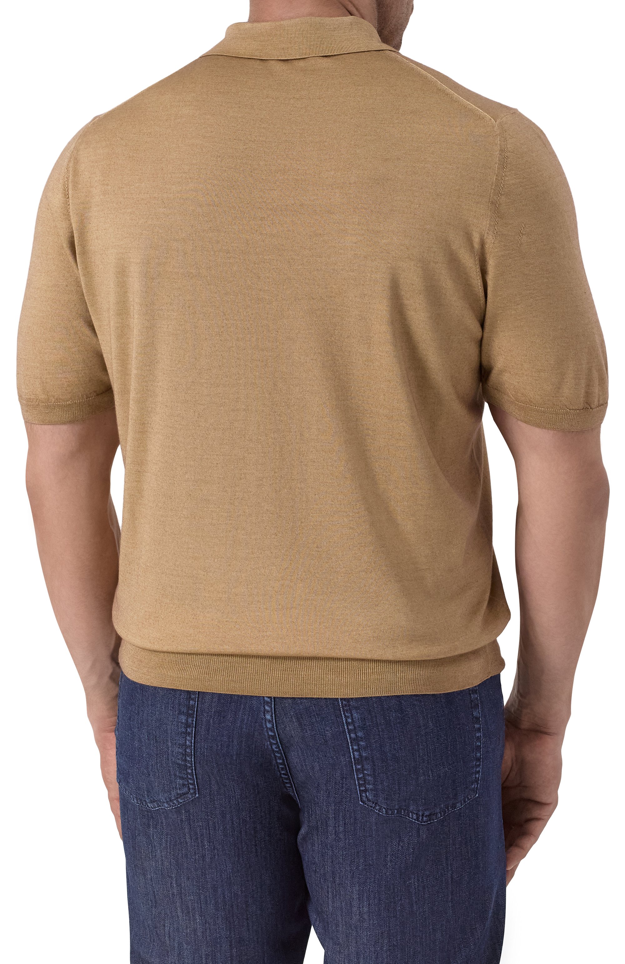 Поло из шерсти и шелка CANALI, арт. C0479B/MX01165, фото 4