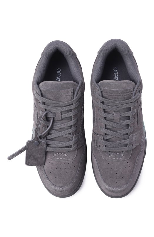 Замшевые кеды Out Of Office Off-White 0MIA189S26LEA006 Серый  0MIA189S26LEA006 Фото 5