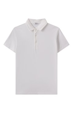 Детское хлопковое поло IL GUFO белого цвета, арт. P25PC065M7070/10A-14A | Фото 1 (Рукава: Короткие; Драгоценные камни: Проставлено; Материал сплава: Проставлено; Материал внешний: Хлопок; Ростовка одежда: 9 лет | 134 см, 13 - 15 лет | 158 см, 12 лет | 152 см)