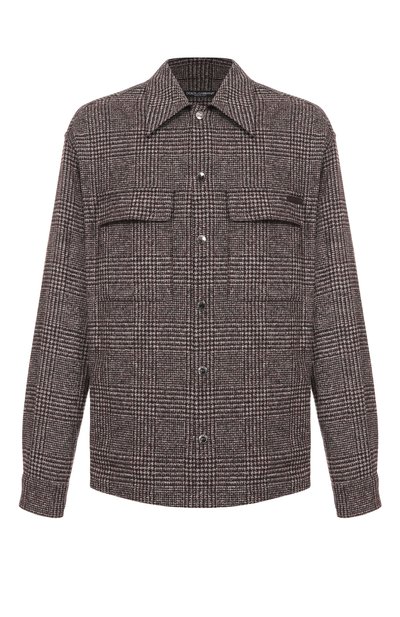 Мужская рубашка из шерсти и хлопка DOLCE & GABBANA, арт. G5MM6T/FQMKD