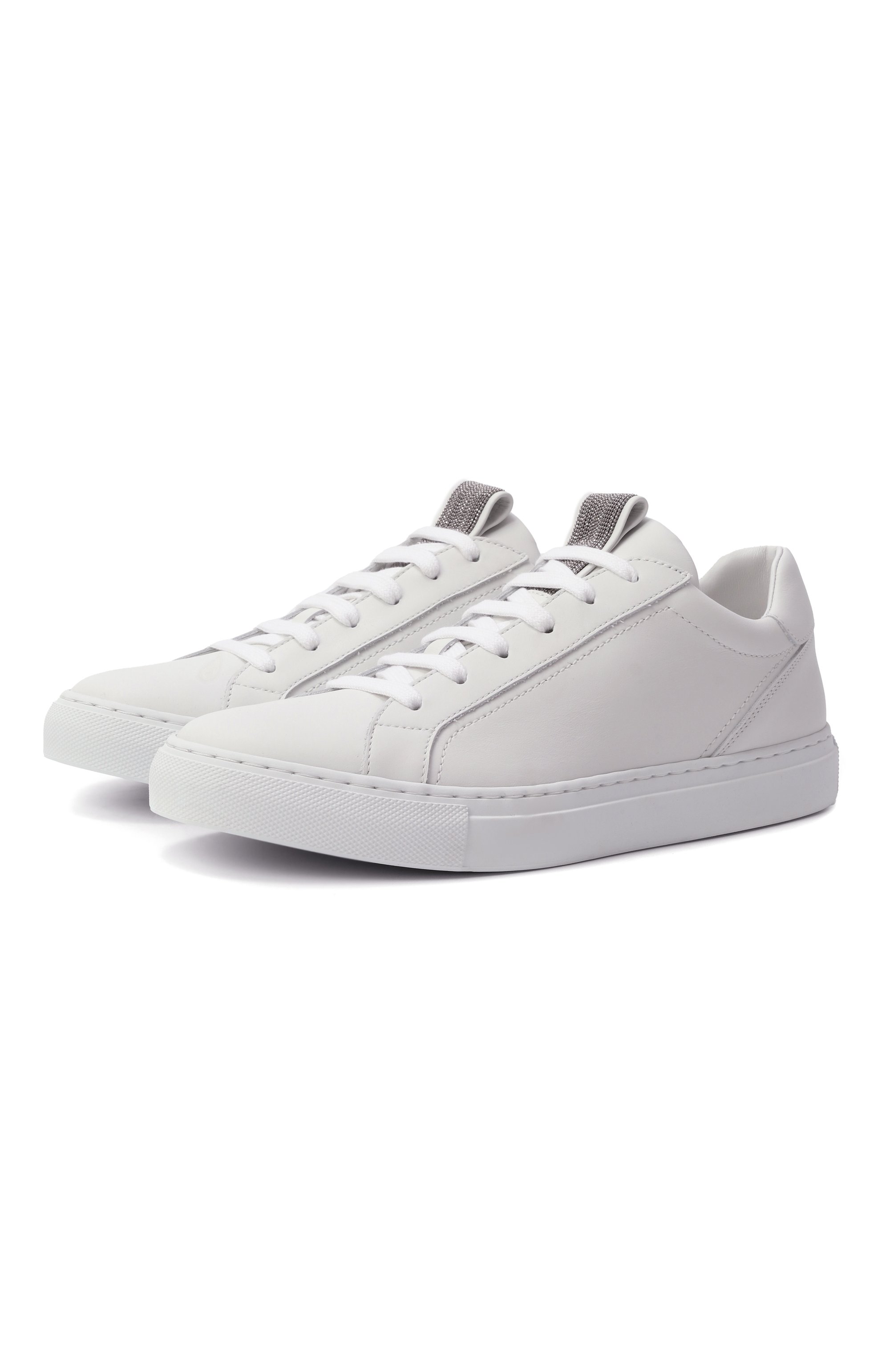 Кожаные кеды BRUNELLO CUCINELLI, арт. MZGSG2525, фото 1