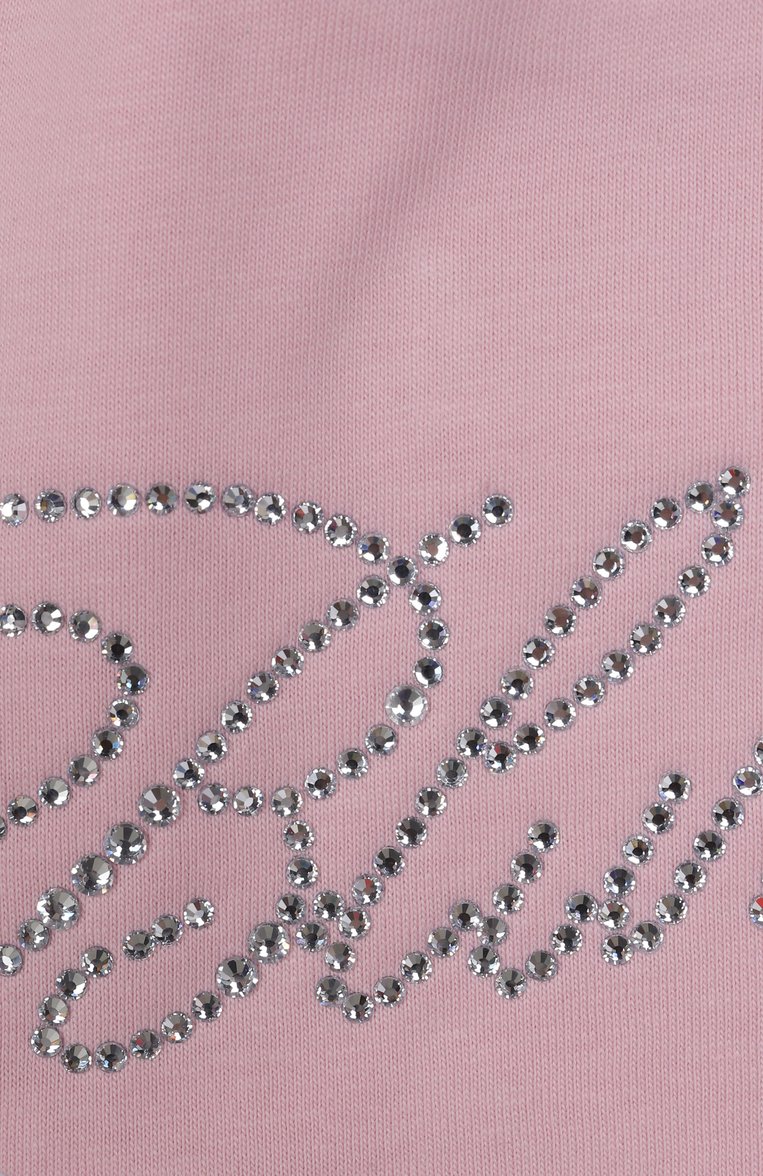Детский комплект из трех предметов BLUMARINE розового цвета, арт. BNKT001.0.JF054/3M-9M | Фото 10 (Нос: Не проставлено; Материал внешний: Хлопок; Ростовка одежда: 0 - 3 мес | 50 - 60 см, 3 мес | 62 см, 6 мес | 68 см)