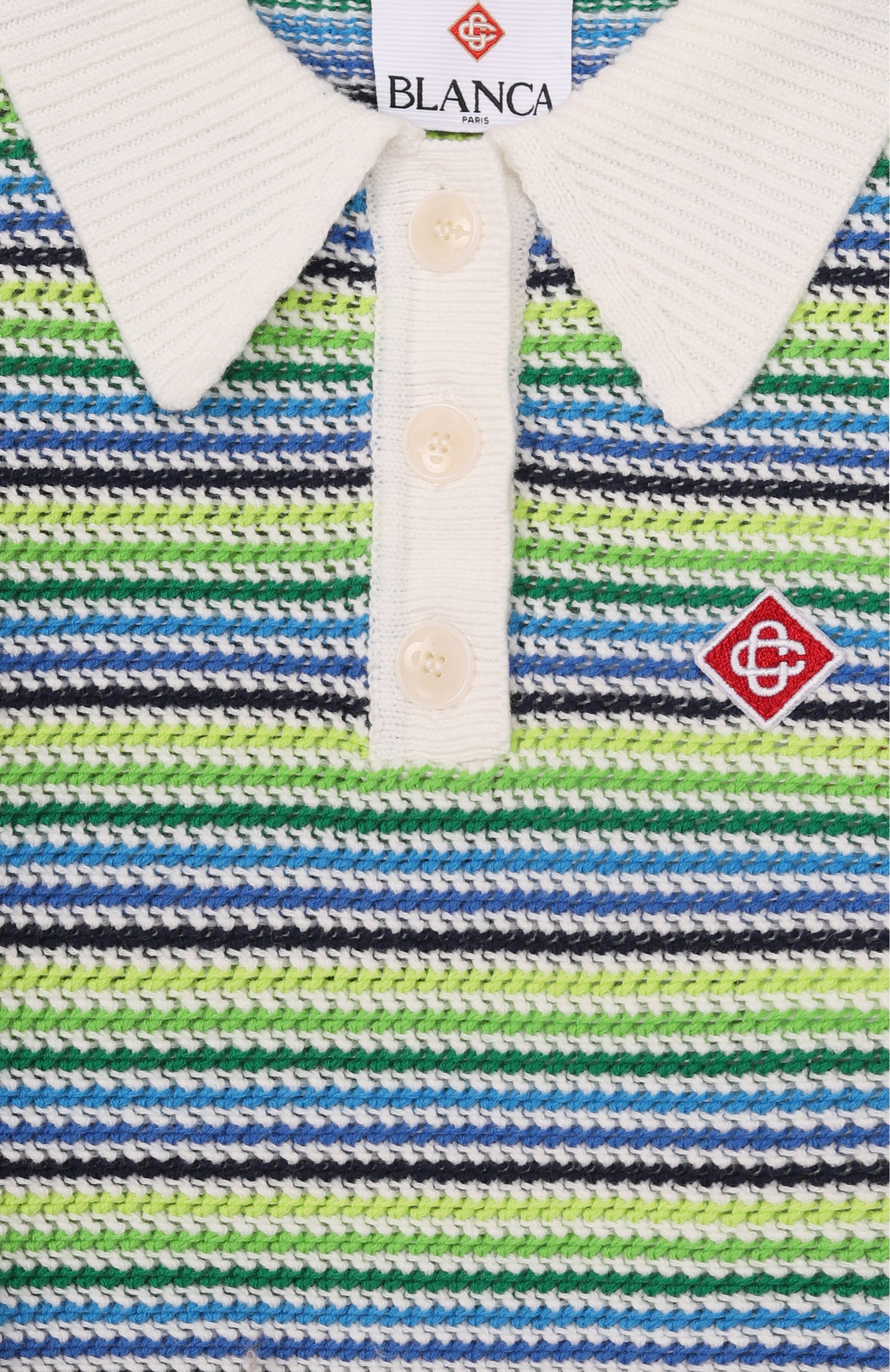 Хлопковое поло CASABLANCA, арт. K-SP26-KW-1363-01-EX-BC, фото 3