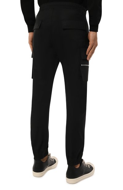 Хлопковые джоггеры RICK OWENS, арт. RU02D6396/TE, фото 4