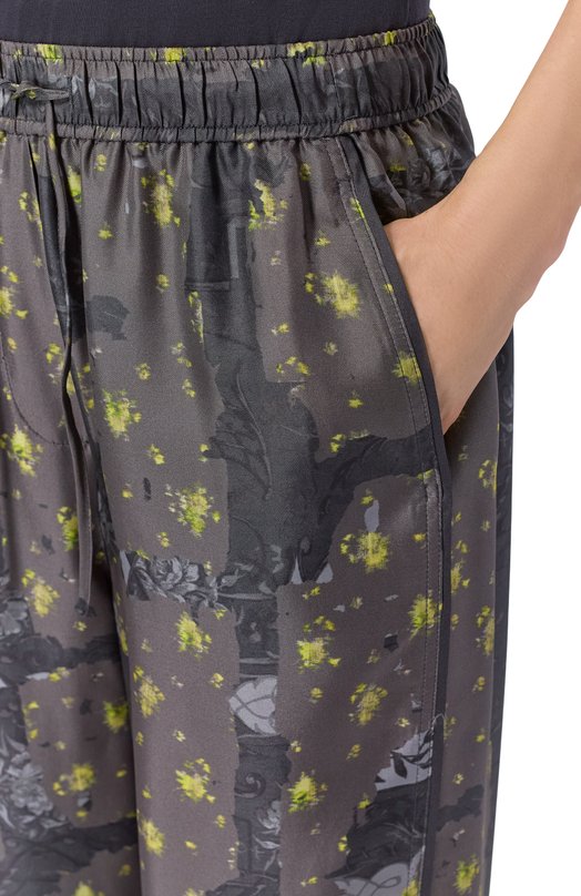 Шелковые брюки Ganni A1080121 Серый  A1080121 Фото 5