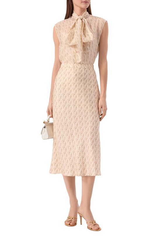 Шелковая блузка MVST M26.2PW.B018/F152 Бежевый  M26.2PW.B018/F152 Фото 2