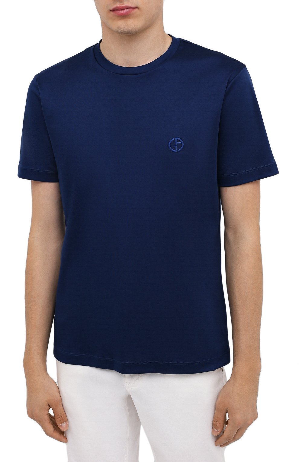 Хлопковая футболка GIORGIO ARMANI, арт. 3HSM72/SJTKZ, фото 3