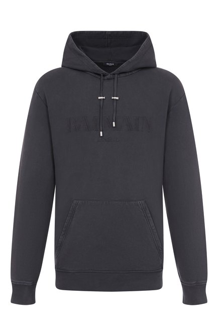 Мужской хлопковое худи BALMAIN, арт. FH1JT047/BC72