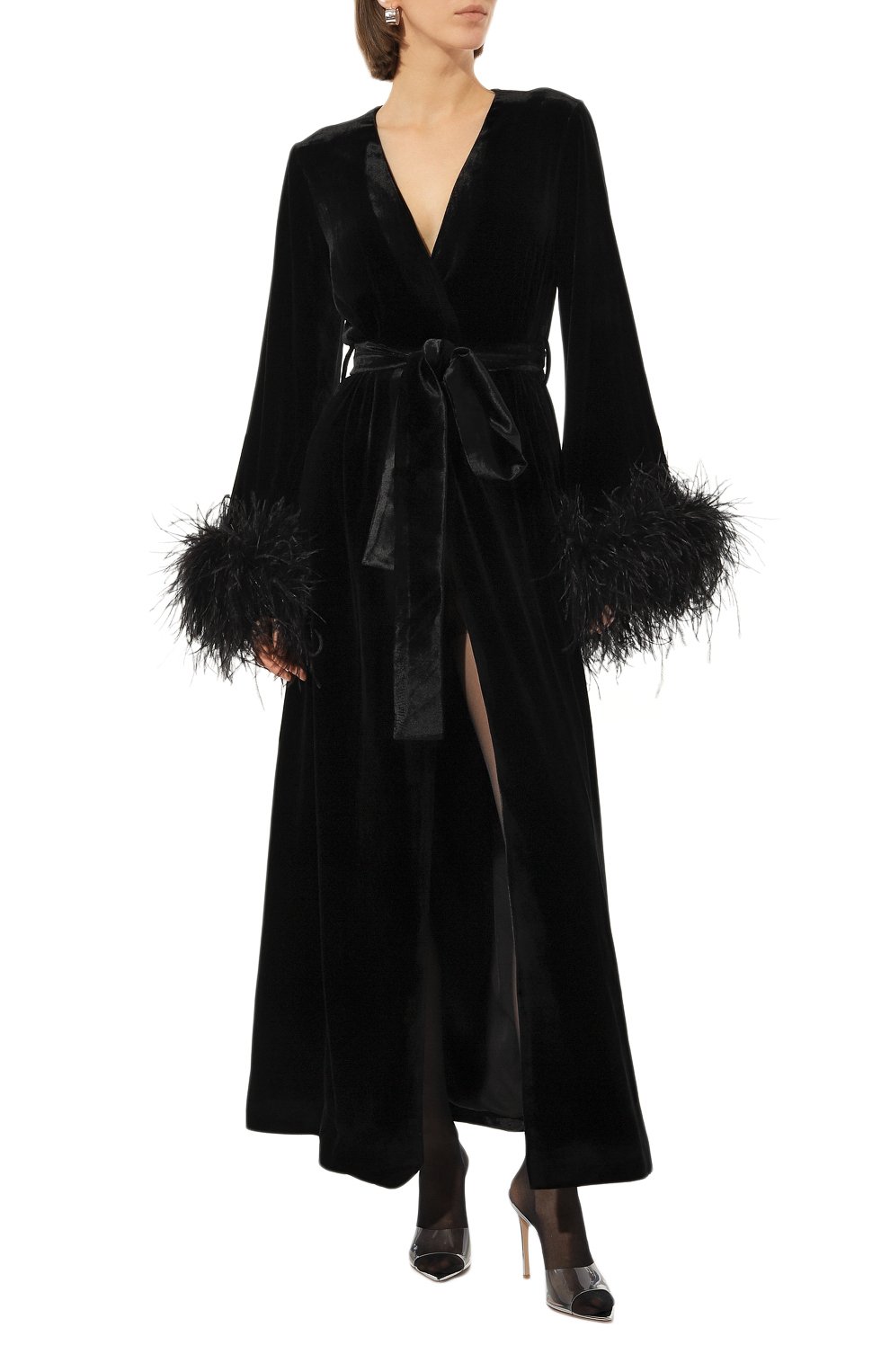 Кимоно с перьевой отделкой ALINE, арт. AL301201, фото 2