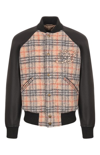 Мужской комбинированный бомбер BURBERRY, арт. 8119190