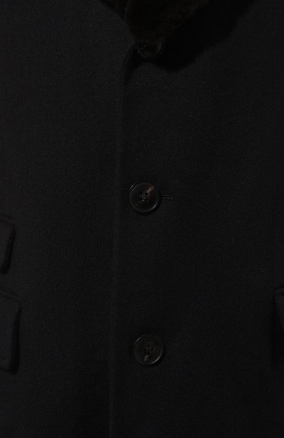 Пальто с воротником из нутрии ANDREA CAMPAGNA темно-синего цвета по цене 427000 руб., арт. 24U039, фото 5 Пальто с воротником из нутрии ANDREA CAMPAGNA, арт. 24U039, фото 5