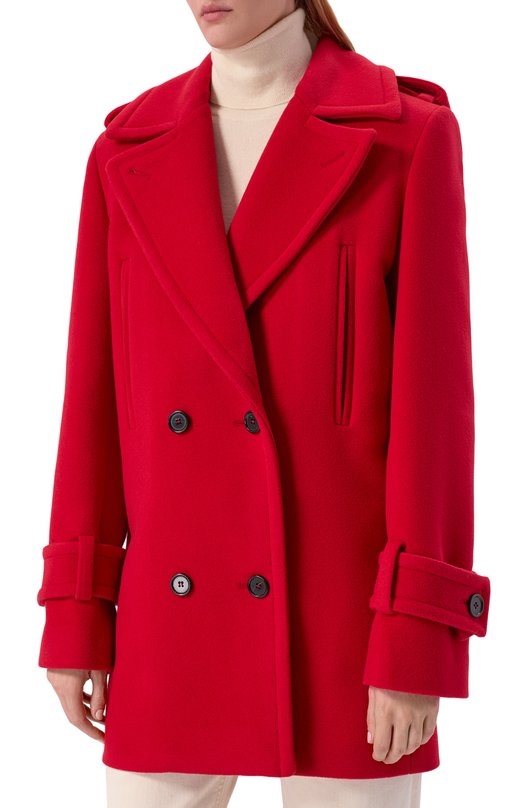 Шерстяное пальто Nina Ricci 25ACMA013/WV0325 Красный  25ACMA013/WV0325 Фото 3