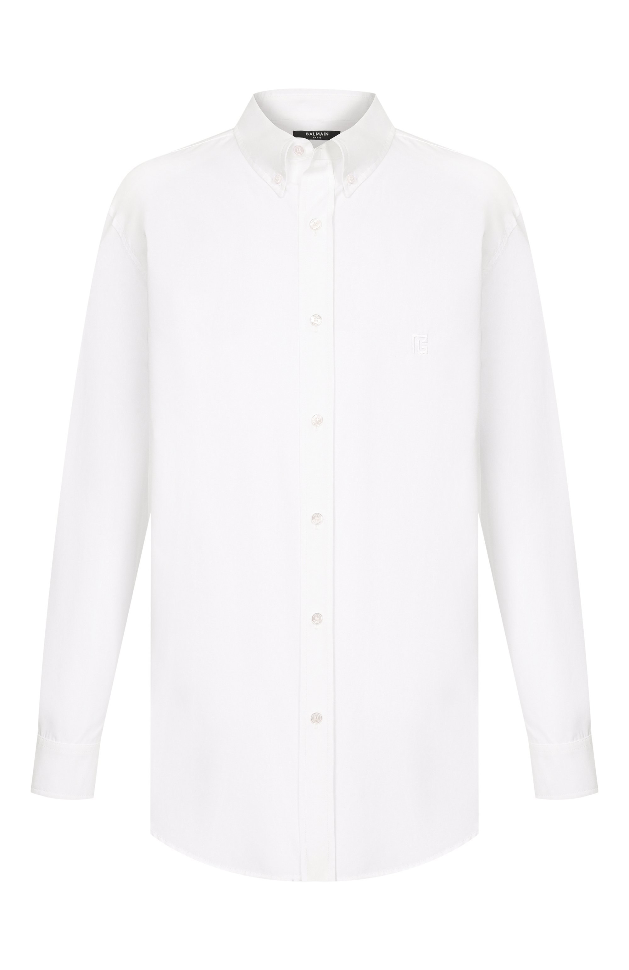Хлопковая рубашка BALMAIN, арт. GH1HS496/CG39, фото 1